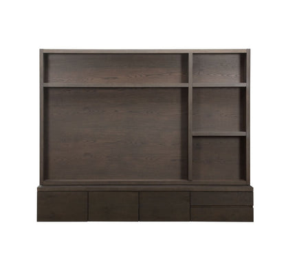 Richmond Interiors – TV-Wand Lachance brown 3-türig 2-schubladig TV-Wand Richmond Interiors