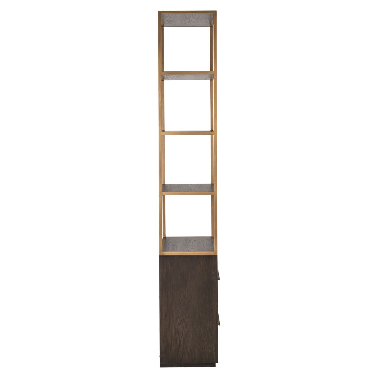 Richmond Interiors – Offenes Regal Carter brown small 2-Schubladen Offenes Regal Richmond Interiors