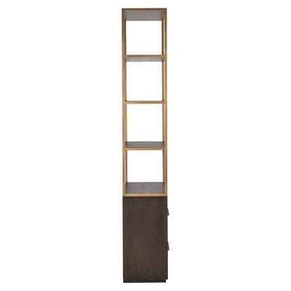 Richmond Interiors – Offenes Regal Carter brown small 2-Schubladen Offenes Regal Richmond Interiors