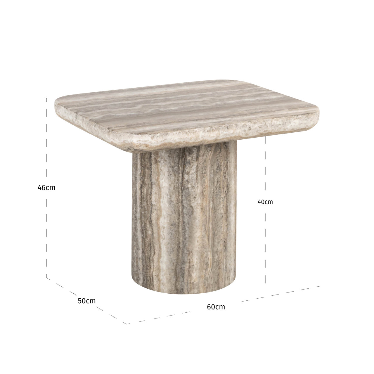 Richmond Interiors Beistelltisch Dulce grey (denizly) Beistelltisch Richmond Interiors