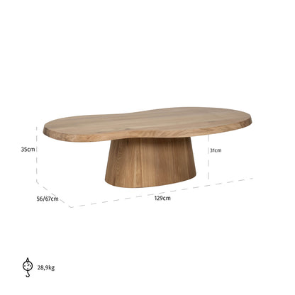 Richmond Interiors Couchtisch Riva natural oak Couchtisch Richmond Interiors