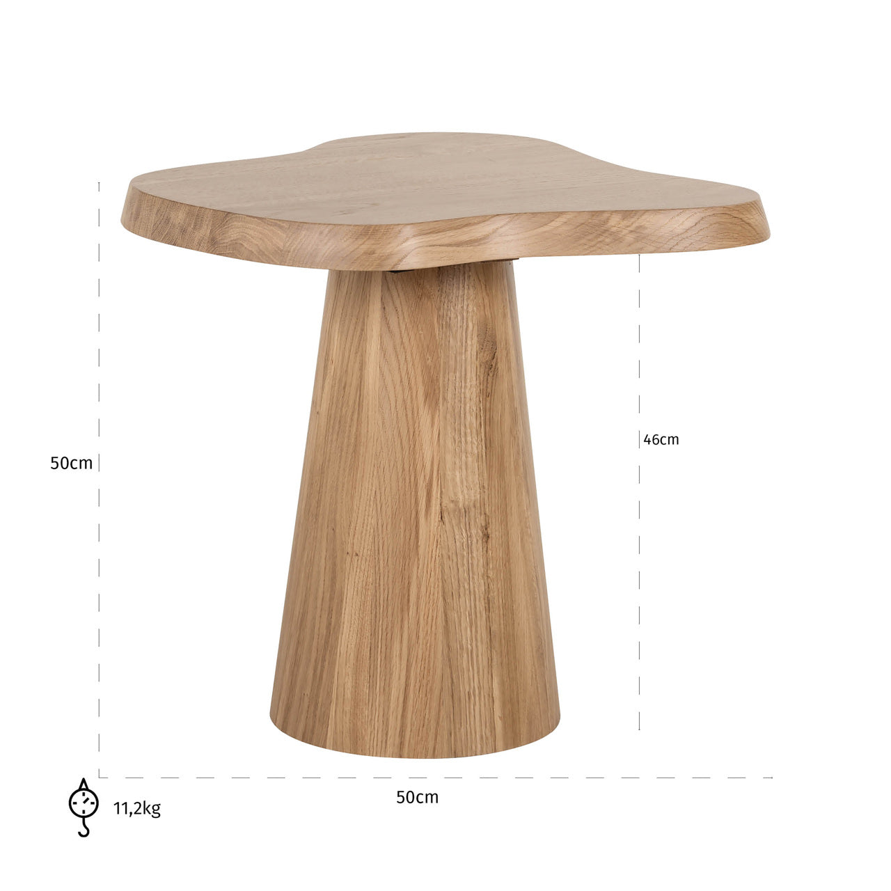 Richmond Interiors Beistelltisch Riva natural oak Beistelltisch Richmond Interiors