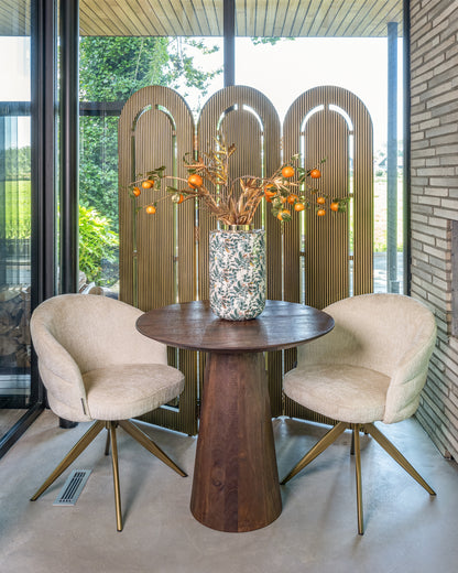 Richmond Interiors Bistro-Tisch Willow dark brown 80Ø Bistro-Tisch Richmond Interiors