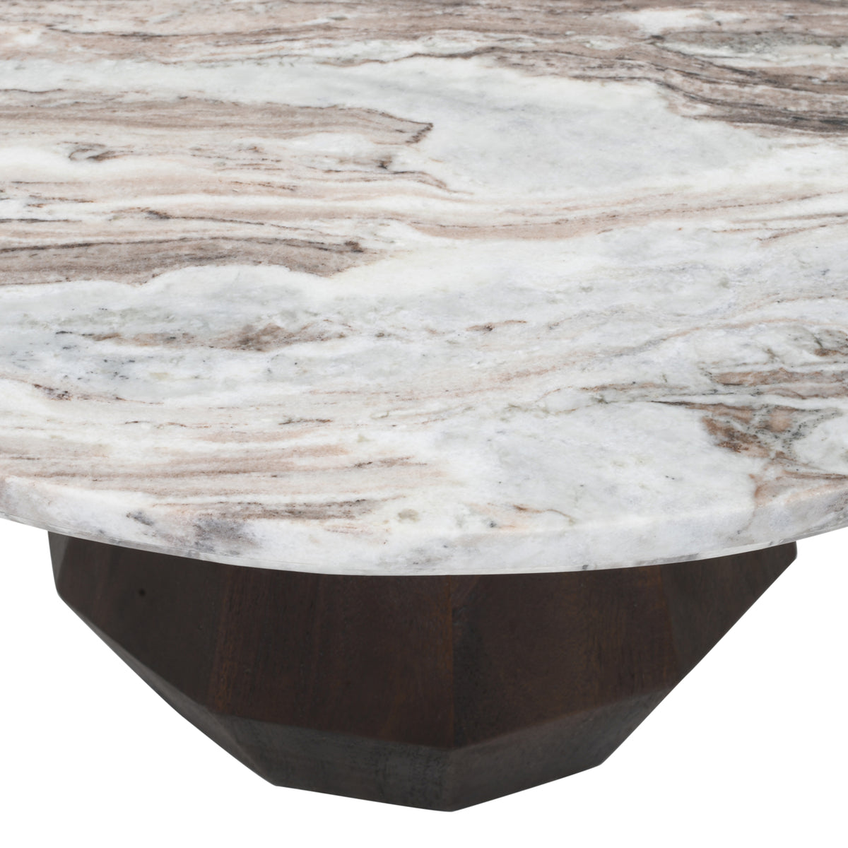 Richmond Interiors Couchtisch Oberoy Blush beige 80Ø Richmond Interiors