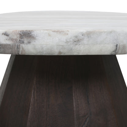 Richmond Interiors Couchtisch Oberoy Blush beige 80Ø Richmond Interiors