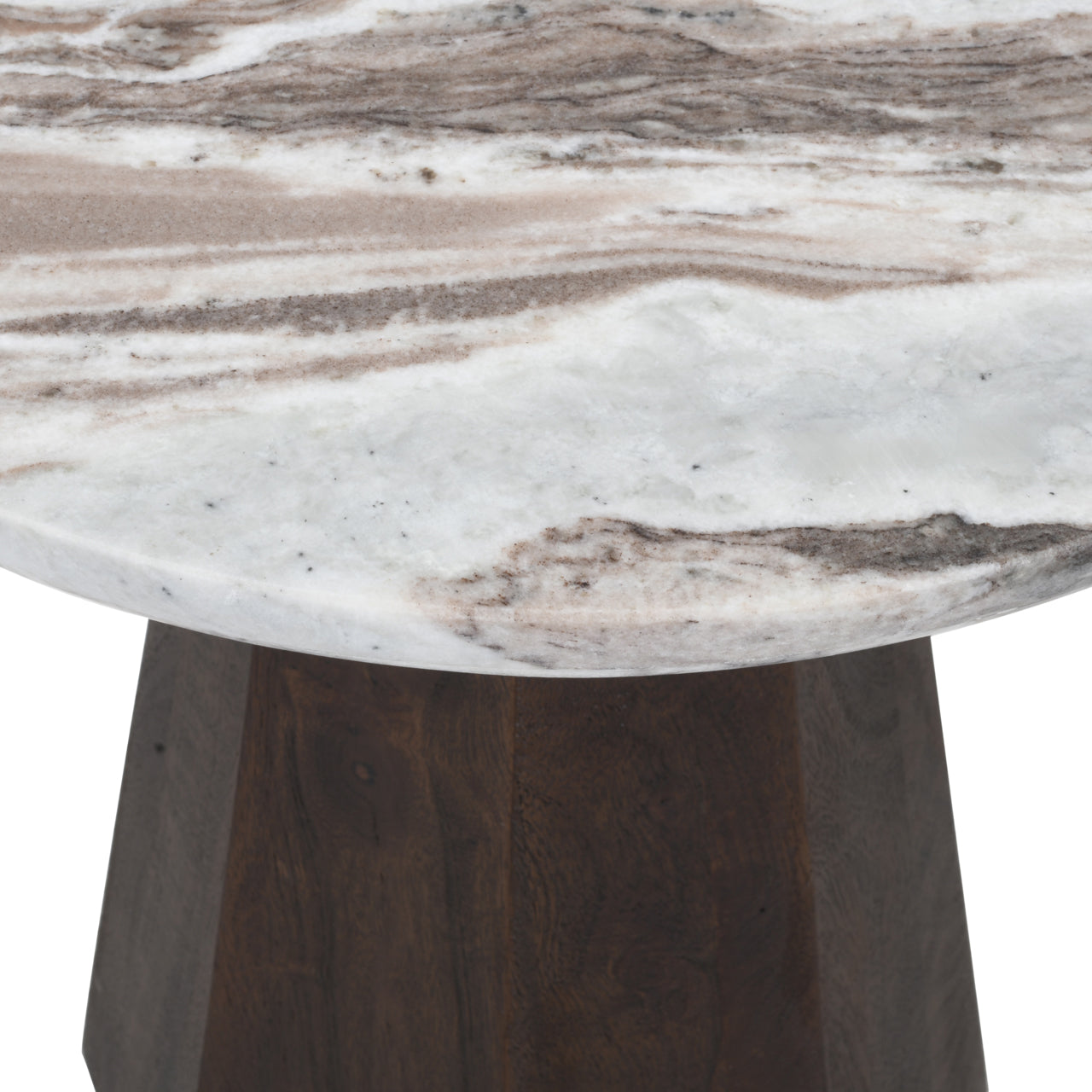 Richmond Interiors Beistelltisch Oberoy Blush beige 45Ø Beistelltisch Richmond Interiors