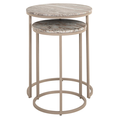 Richmond Interiors Beistelltisch Fairfax clay (Set of 2) Richmond Interiors