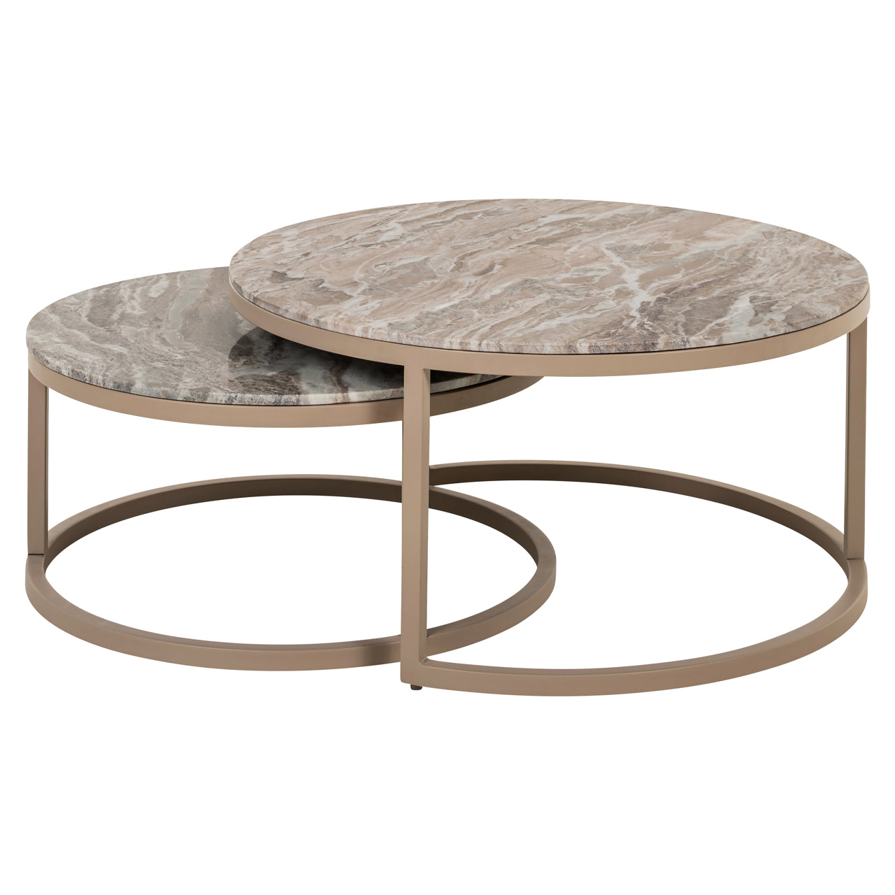 Richmond Interiors Couchtisch Fairfax clay (Set of 2) Couchtisch Richmond Interiors