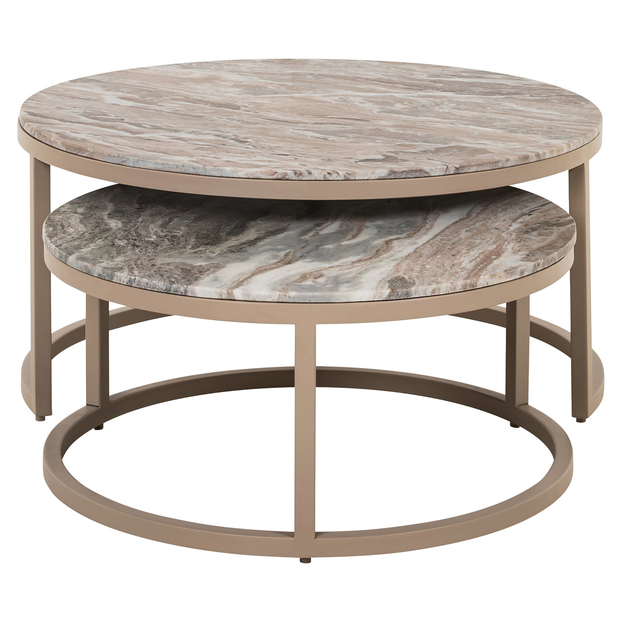 Richmond Interiors Couchtisch Fairfax clay (Set of 2) Couchtisch Richmond Interiors