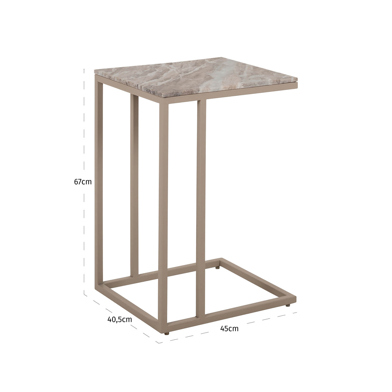 Richmond Interiors Fairfax clay side table