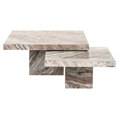 Richmond Interiors Couchtisch Rashford – 2er-Set (Stone) 2er-Set Couchtisch Richmond Interiors