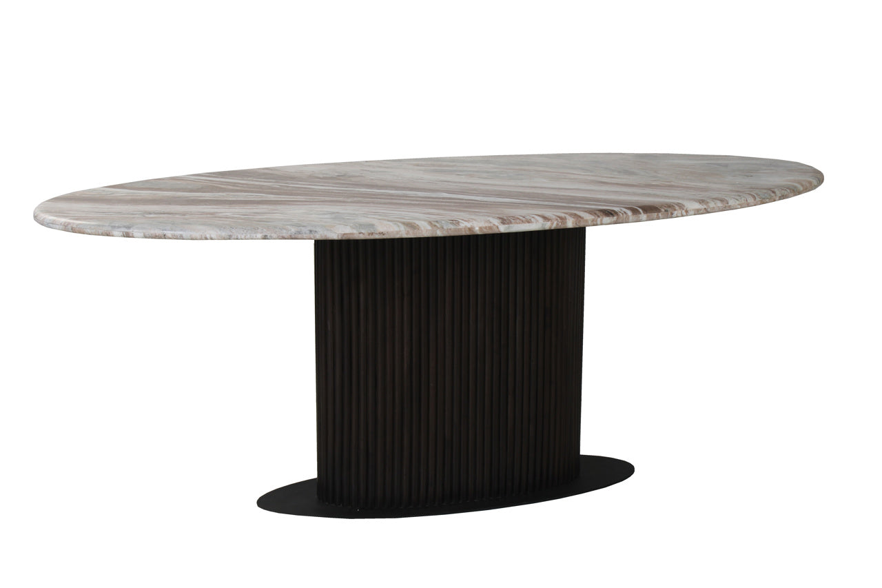 Richmond Interiors Esstisch Rashford Blush beige oval 200 Esstisch Richmond Interiors