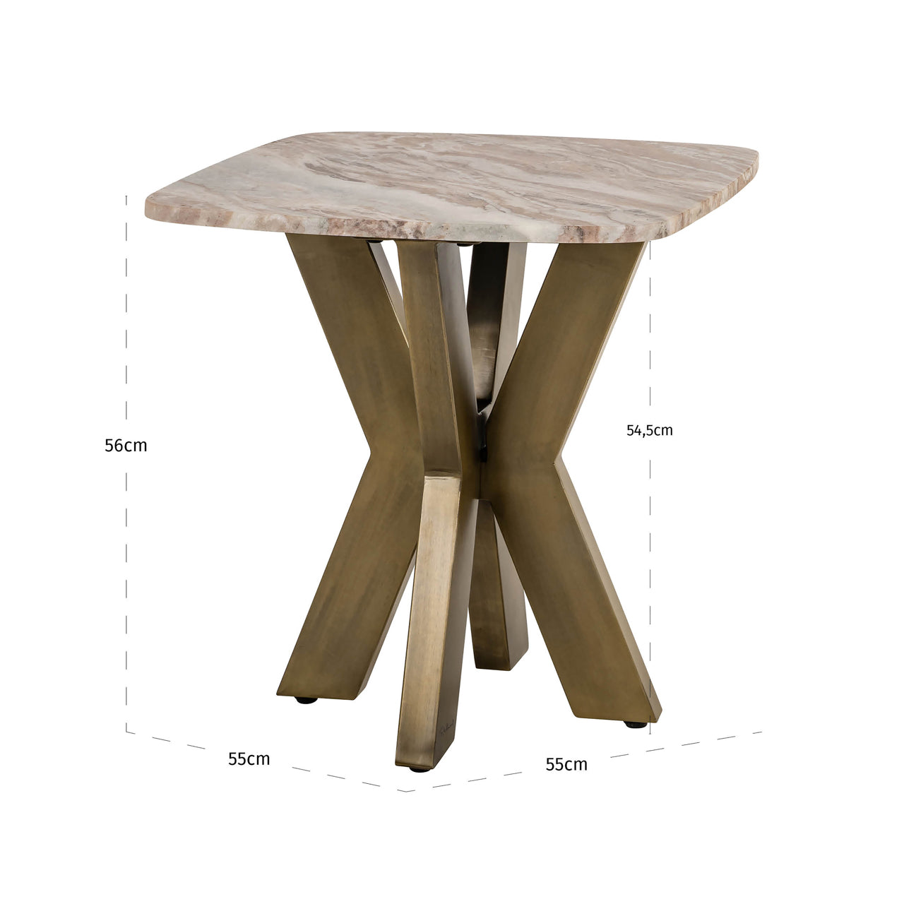 Richmond Interiors Beistelltisch Bottega Blush beige Beistelltisch Richmond Interiors