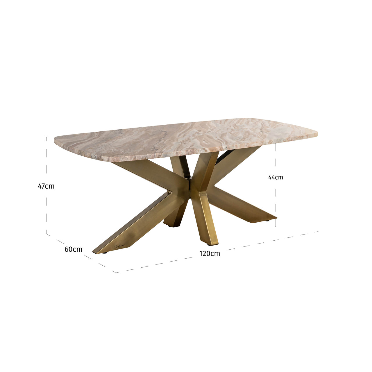 Richmond Interiors Couchtisch Bottega Blush beige Couchtisch Richmond Interiors