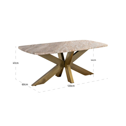Richmond Interiors Couchtisch Bottega Blush beige Couchtisch Richmond Interiors