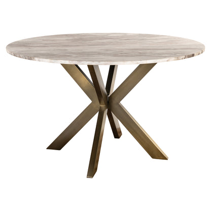 Richmond Interiors Esstisch Bottega Blush beige 140Ø Esstisch Richmond Interiors