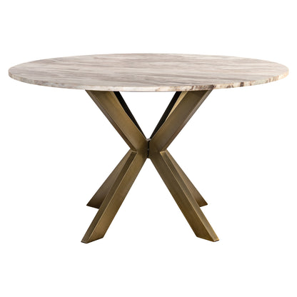Richmond Interiors Esstisch Bottega Blush beige 140Ø Esstisch Richmond Interiors