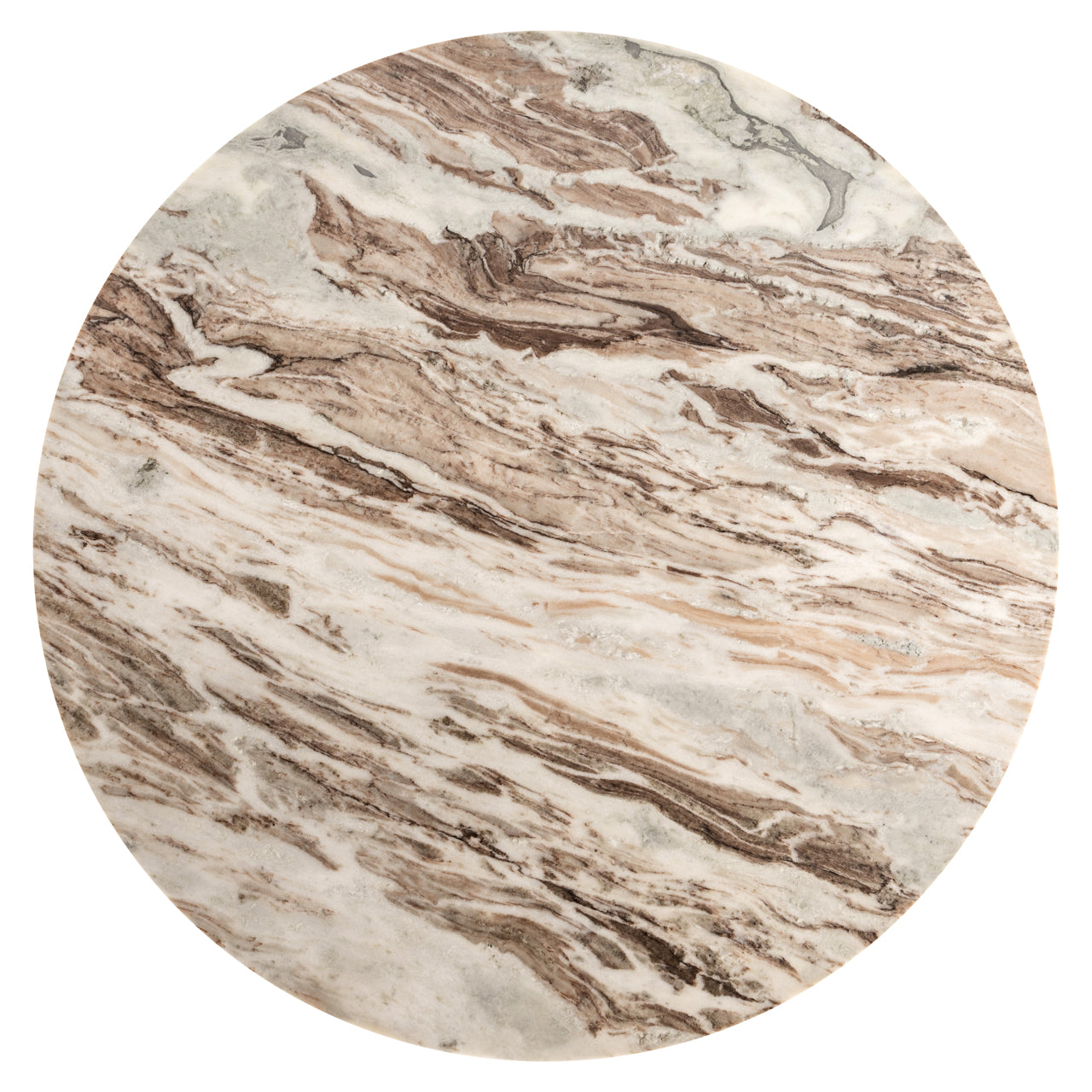 Richmond Interiors Esstisch Bottega Blush beige 140Ø Esstisch Richmond Interiors