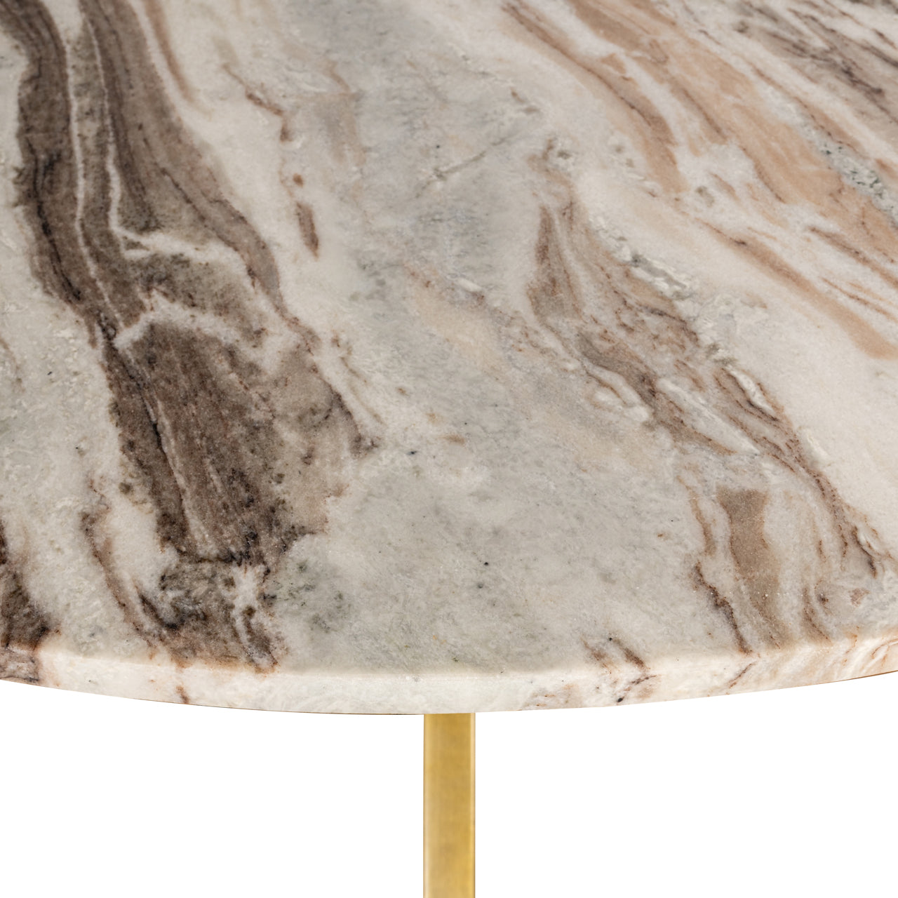 Richmond Interiors Esstisch Bottega Blush beige 140Ø Esstisch Richmond Interiors