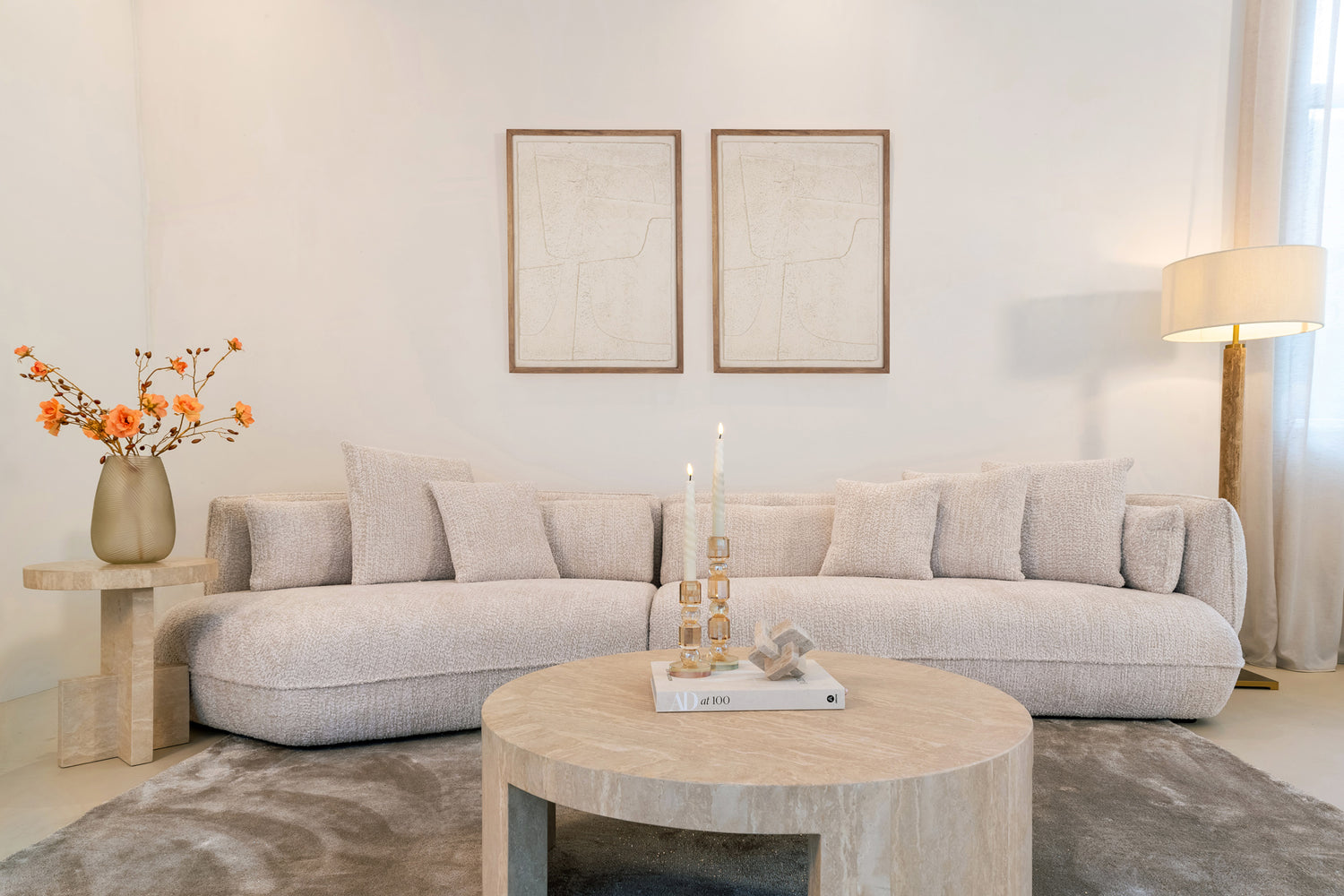 Richmond Interiors - Sofa Rodina lovely cream 4-Sitzer Sofa Richmond Interiors