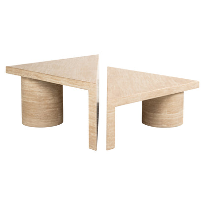 Richmond Interiors Couchtisch Fictus beige (Set of 2) Couchtisch Richmond Interiors