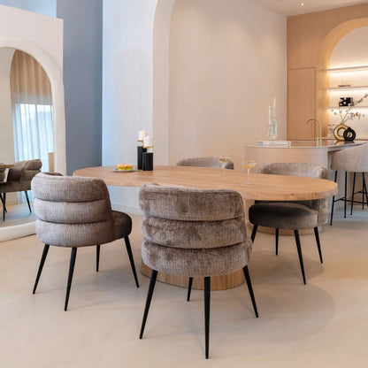 Richmond Interiors – 4er-Set Stuhl Stella (Stone Chenille / Niagara 104) 4er-Set Esszimmerstühle Richmond Interiors