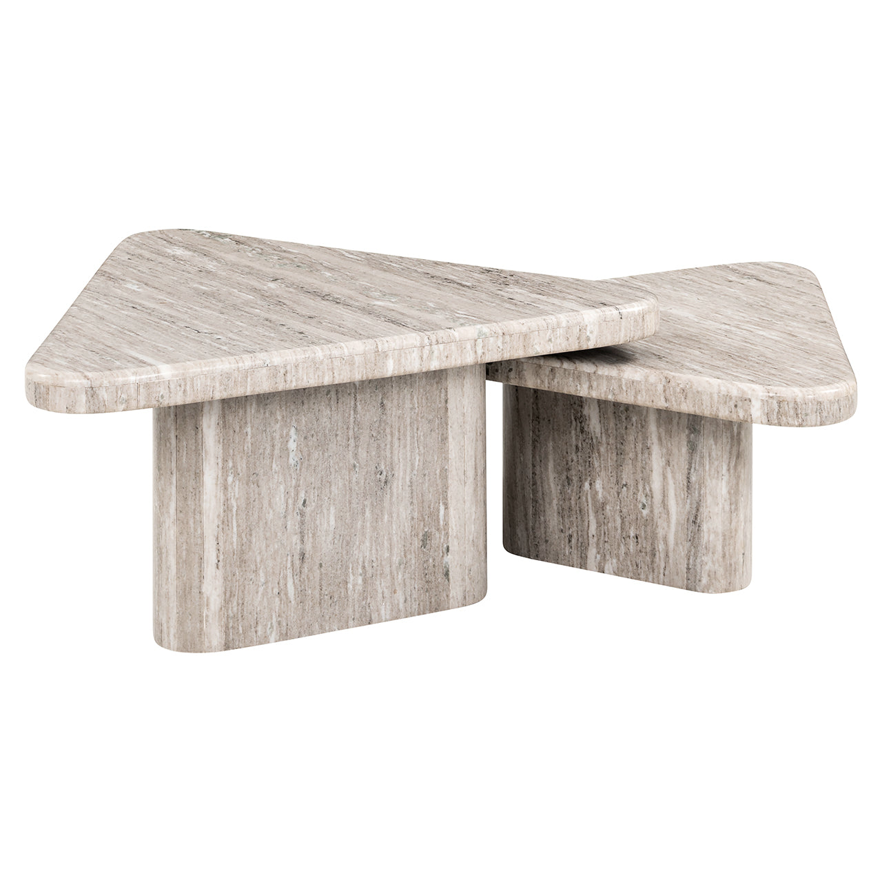 Richmond Interiors Couchtisch Dwayne 2er-Set (White) Couchtisch-Set Richmond Interiors