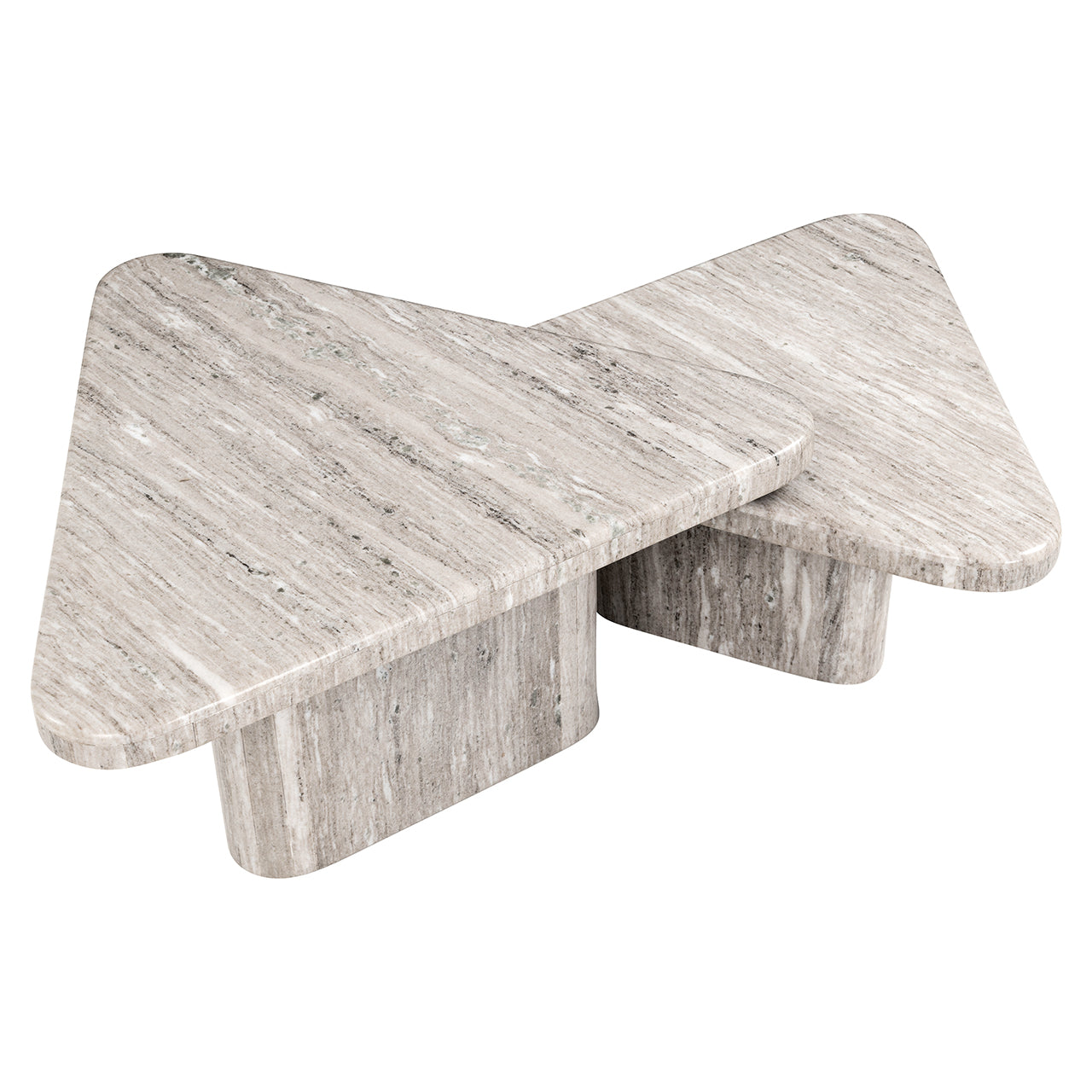 Richmond Interiors Couchtisch Dwayne 2er-Set (White) Couchtisch-Set Richmond Interiors