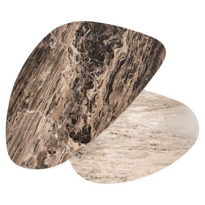 Richmond Interiors Couchtisch Nazario 2er-Set (Brown) Couchtisch-Set Richmond Interiors