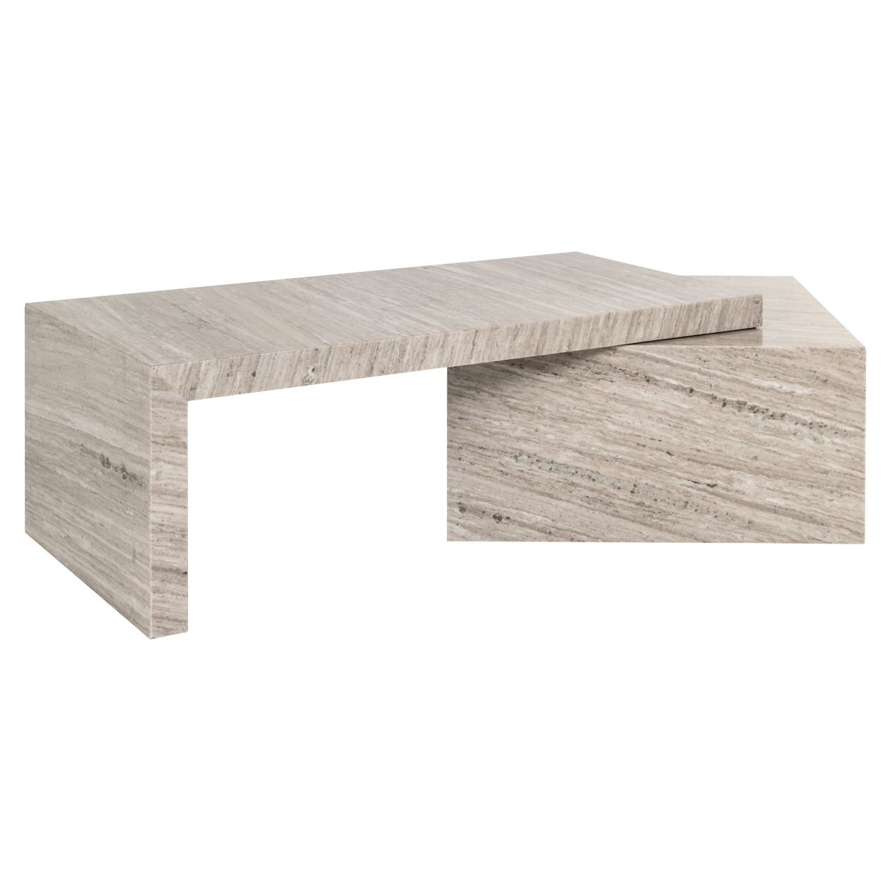 Zestaw 2 stolików kawowych Richmond Interiors Novaz (biały)