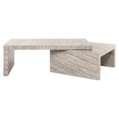 Zestaw 2 stolików kawowych Richmond Interiors Novaz (biały)