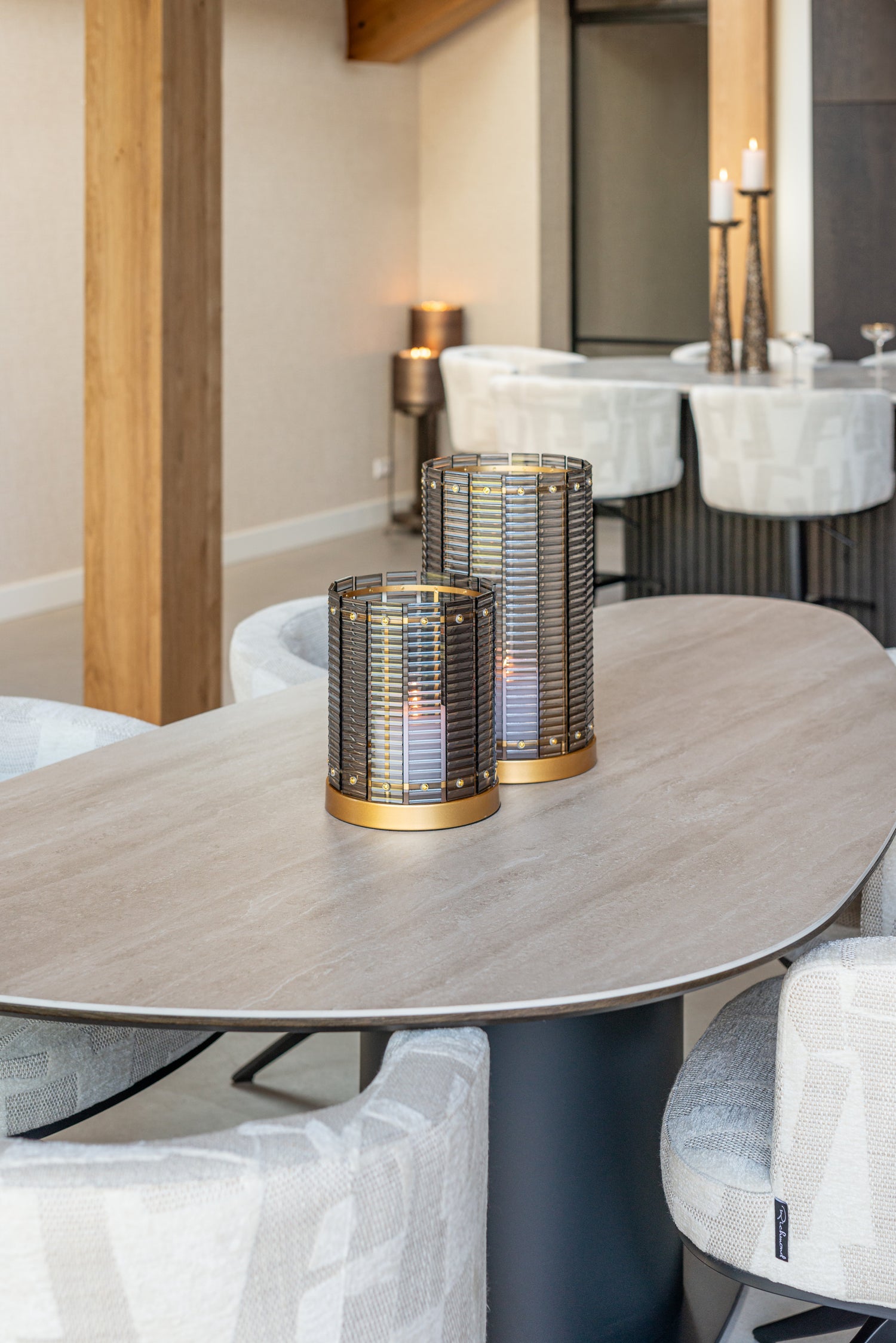 Richmond Interiors Windlicht Daylin smoke small Windlicht Richmond Interiors