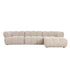 Pole to Pole Sofa New York 4-Sitzer (Lounge rechts) Beige 4-Sitzer Sofa Pole to Pole