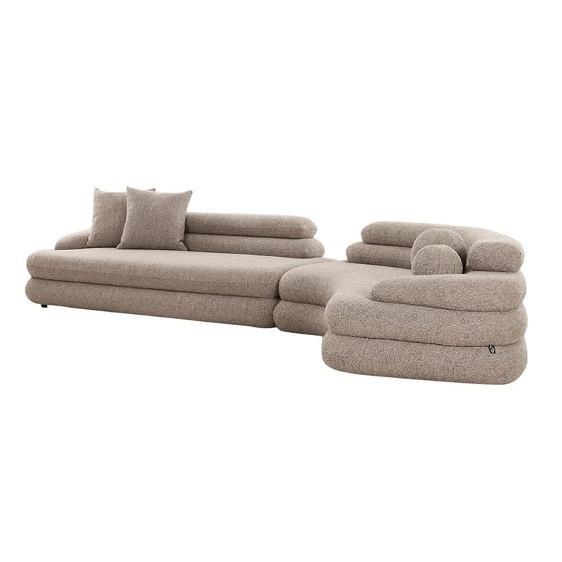 Pole to Pole Sofa Cairo 6-Sitzer Sand Boucle 6-Sitzer Sofa Pole to Pole