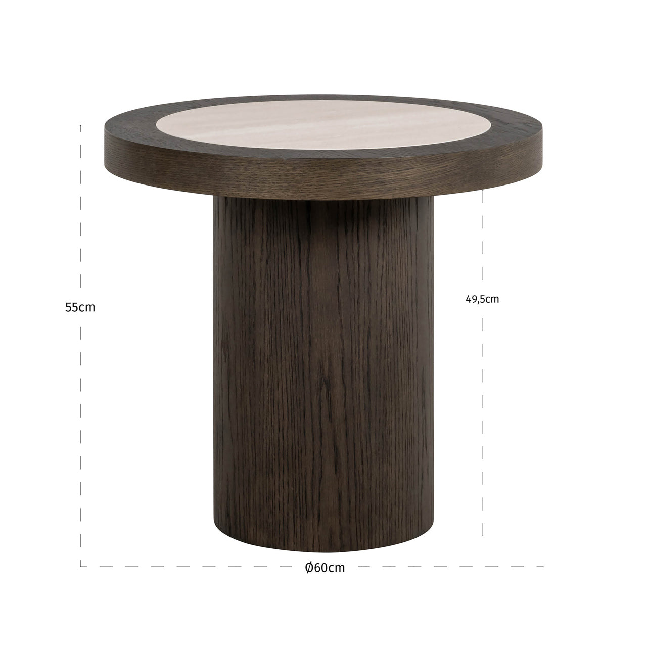 Richmond Interiors Beistelltisch Nando brown Beistelltisch Richmond Interiors