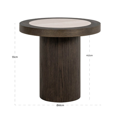 Richmond Interiors Beistelltisch Nando brown Beistelltisch Richmond Interiors
