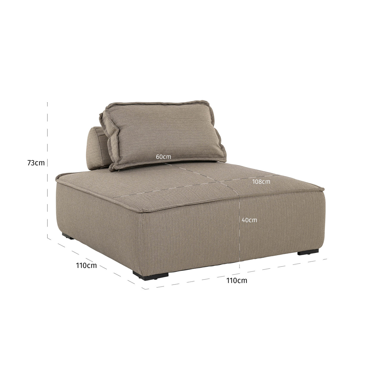 Richmond Interiors Outdoor Lounge Stuhl Jondal taupe Outdoor Lounge Stuhl Richmond Interiors