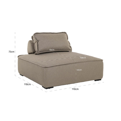 Richmond Interiors Outdoor Lounge Stuhl Jondal taupe Outdoor Lounge Stuhl Richmond Interiors