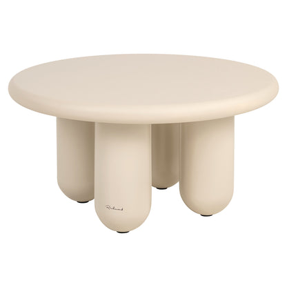 Richmond Interiors Couchtisch Calma beige 80Ø Couchtisch Richmond Interiors