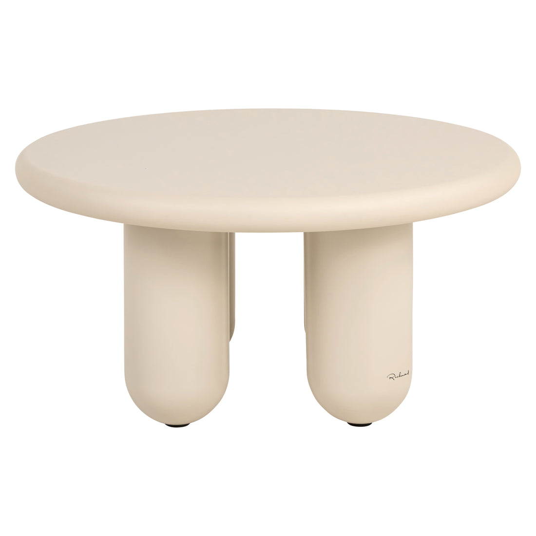 Richmond Interiors Couchtisch Calma beige 80Ø Couchtisch Richmond Interiors