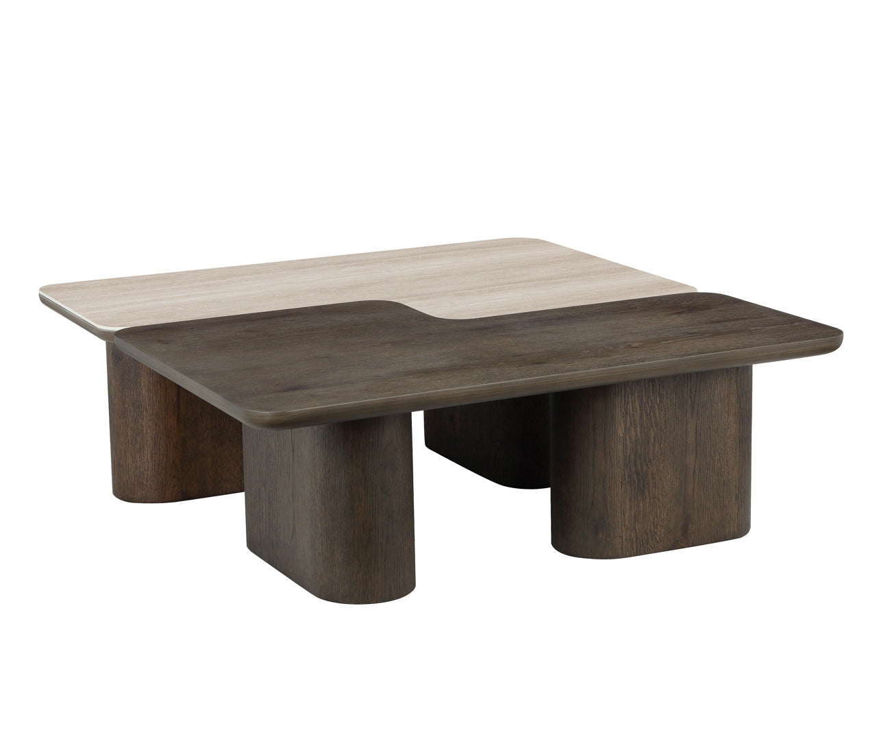 Richmond Interiors Couchtisch Nando brown (Set of 2) Couchtisch Richmond Interiors