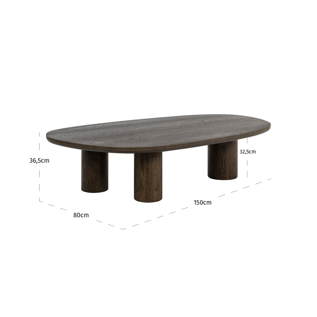 Richmond Interiors table basse Ellington marron