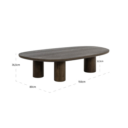 Richmond Interiors table basse Ellington marron