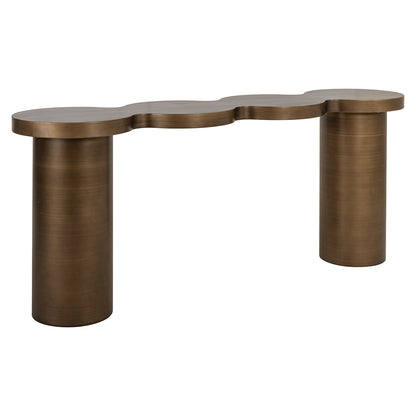 Richmond Interiors Wandkonsole Bubba (Brushed Gold) Konsolentisch Richmond Interiors