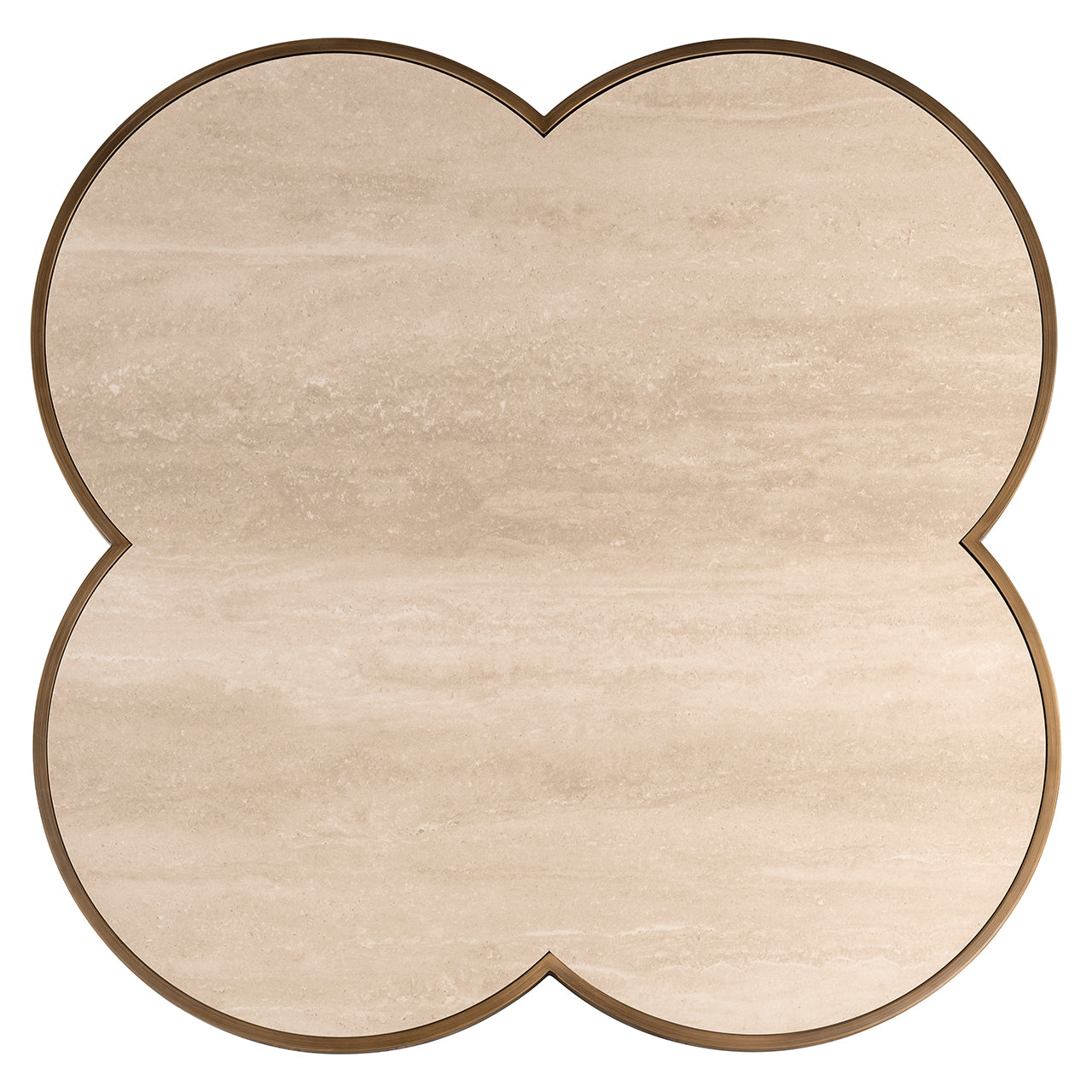 Richmond Interiors Couchtisch Clover (Beige) Couchtisch rund Richmond Interiors