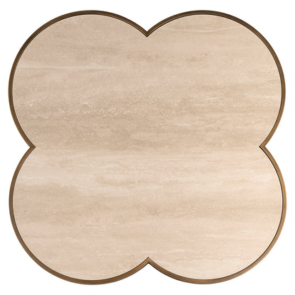 Richmond Interiors Couchtisch Clover (Beige) Couchtisch rund Richmond Interiors