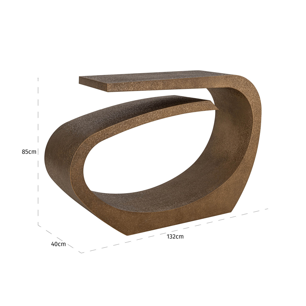 Richmond Interiors Konsole Alhambra brushed gold Konsole Richmond Interiors