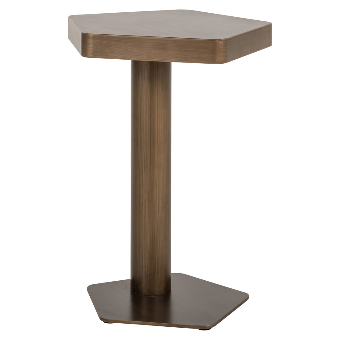 Richmond Interiors Beistelltisch Hexa brushed gold Beistelltisch Richmond Interiors