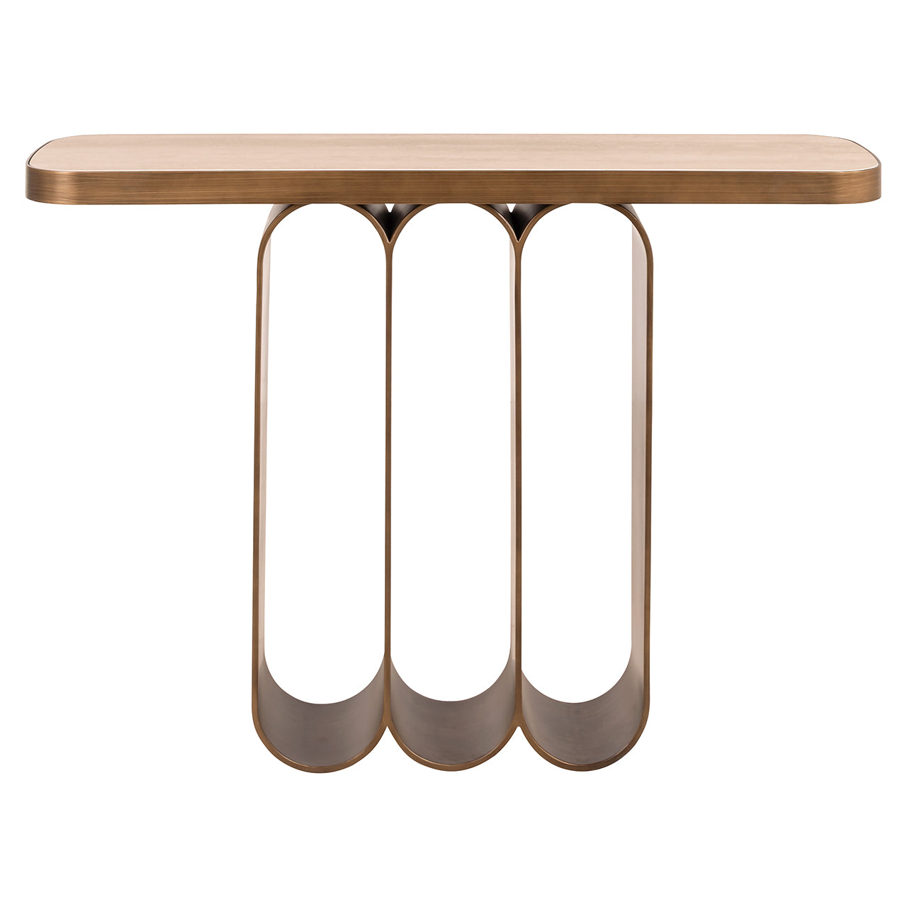 Richmond Interiors Konsolentisch Locarno – Brushed Gold Konsolentisch Richmond Interiors