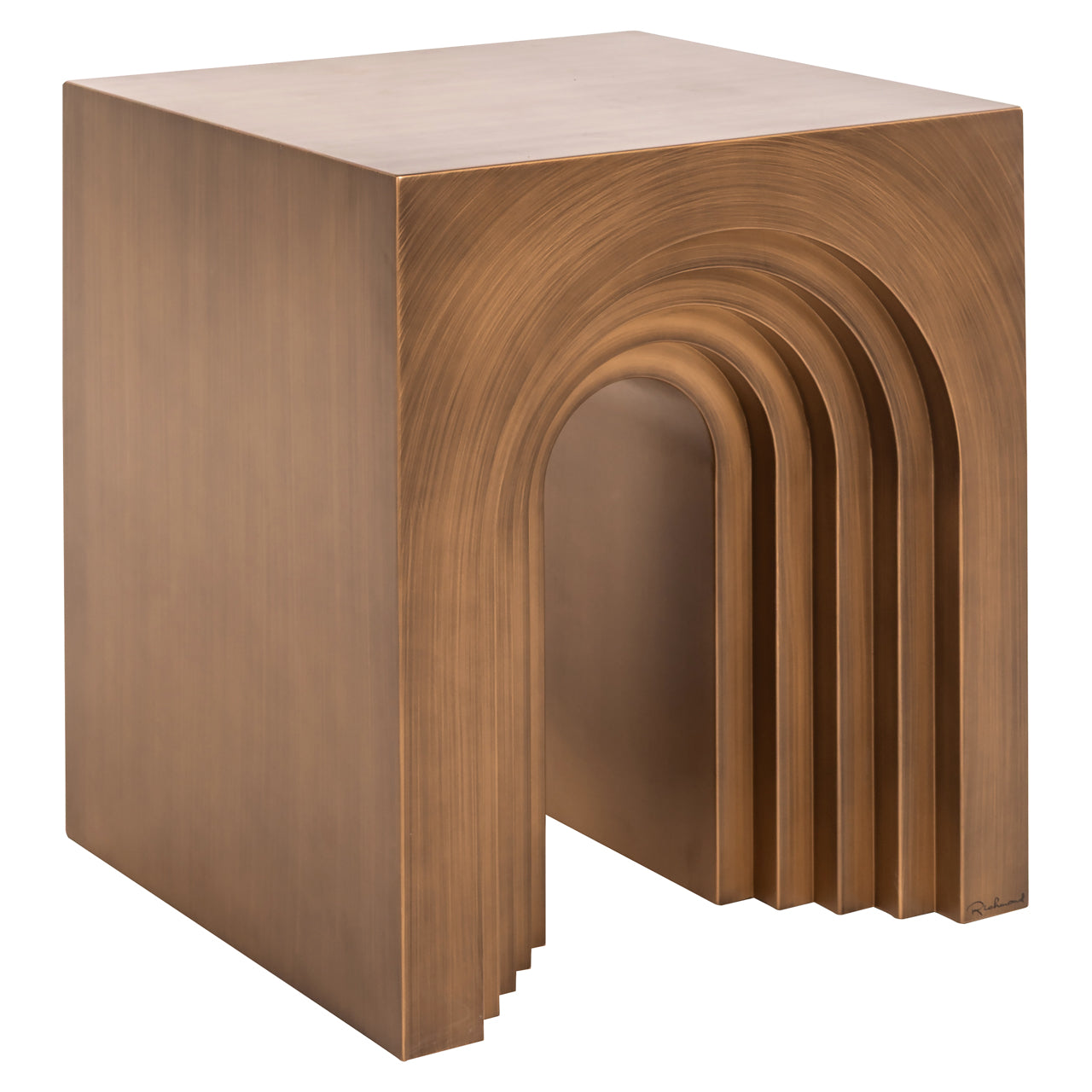 Richmond Interiors Beistelltisch Vevey brushed gold Beistelltisch Richmond Interiors